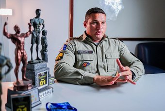 A epopeia do sargento alagoano que une a farda e o fisiculturismo por meio da disciplina