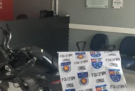 Suspeito é localizado com moto roubada em Propriá; veículo estava em cidade alagoana