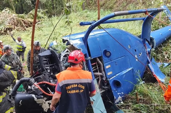 Menina sobrevivente de acidente de helicóptero deve ter alta hoje