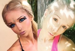 Sem maquiagem, Barbie Humana aparece irreconhecível