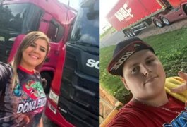 Carreta com carga de suco tomba e casal do Paraná morre em Jequiá da Praia
