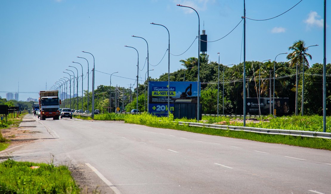 Governo de Alagoas inicia triplicação da rodovia que liga Maceió a Barra de São Miguel