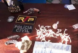 Três pessoas são detidas com arma e drogas, durante operação em Arapiraca