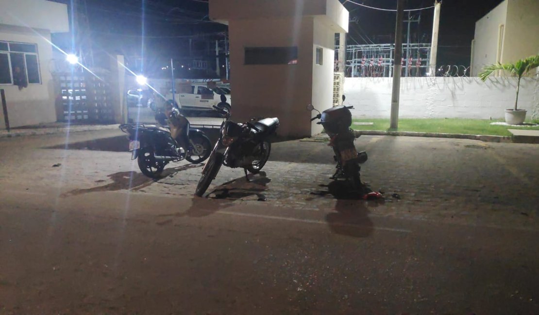 Motociclista embriagado provoca colisão e foge em Arapiraca; acidente deixou outro condutor ferido