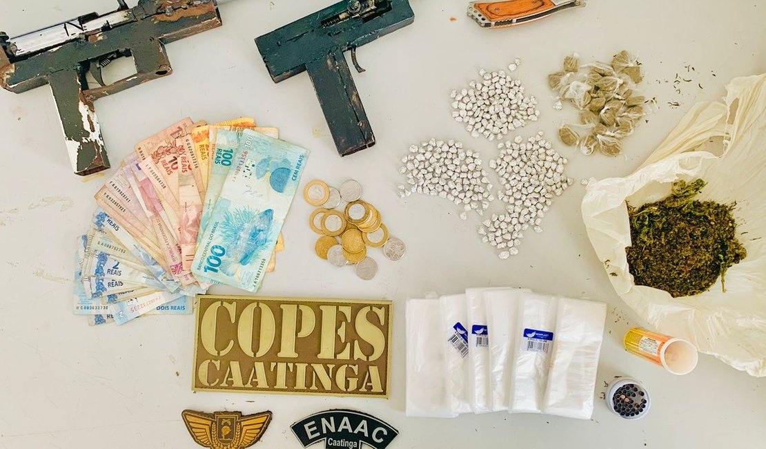 Ação policial prende suspeito com maconha e crack em Piranhas