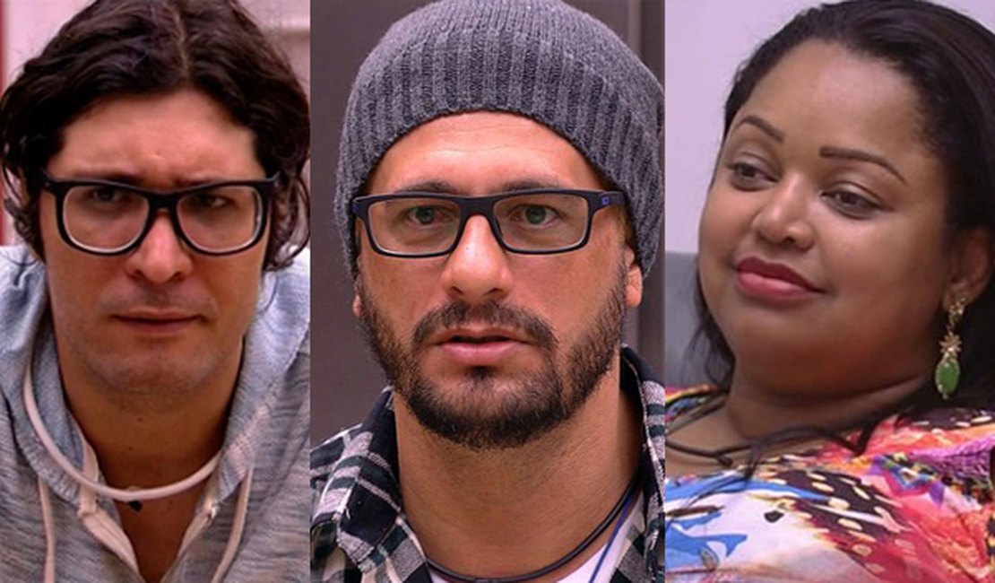 Elis, Daniel e Ilmar formam o Paredão triplo