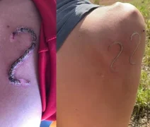 Jovem marca número de Bolsonaro na pele com ferro em brasa durante leilão de gado