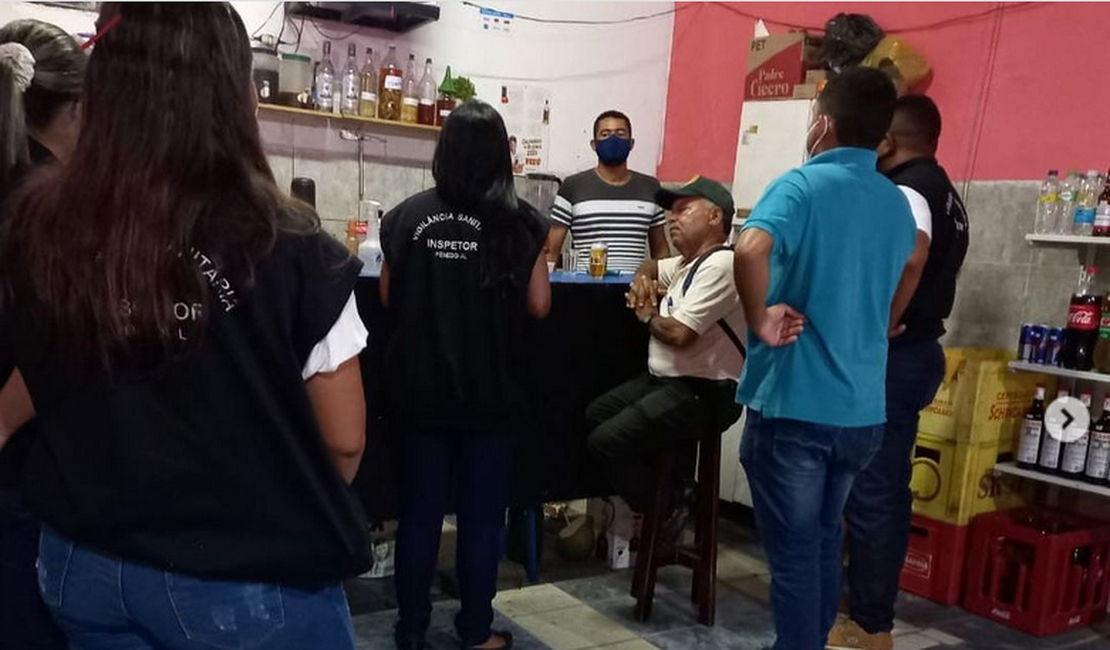 Prefeitura de Penedo e Polícia Militar fiscalizam feiras, bares e restaurantes contra Covid-19