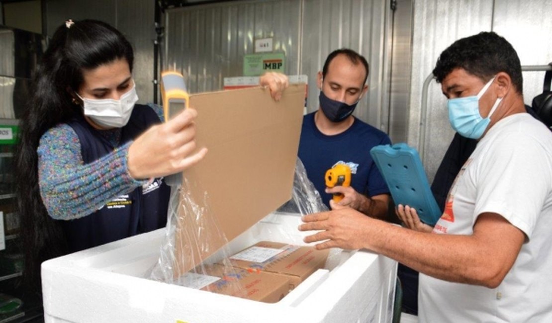 Mais de 17 mil doses da coronavac foram entregues para Alagoas na última sexta