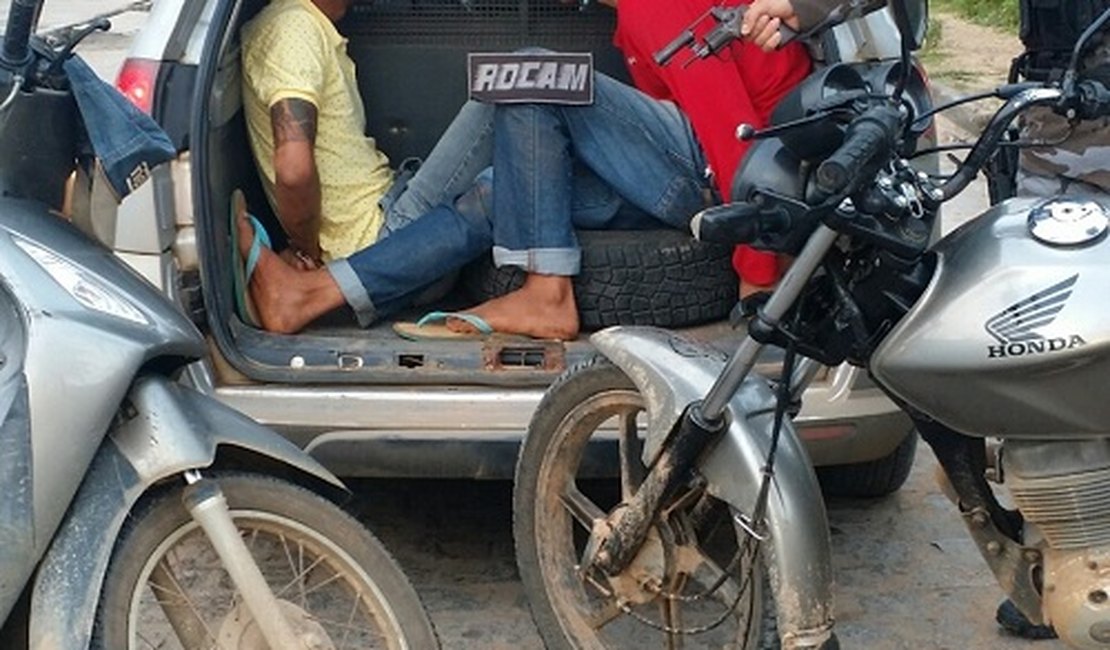 Rocam recupera duas motocicletas e prende suspeitos em Arapiraca