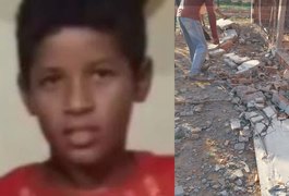 Menino que brincava com irmãos morre após viga de concreto cair em cima dele em Girau do Ponciano