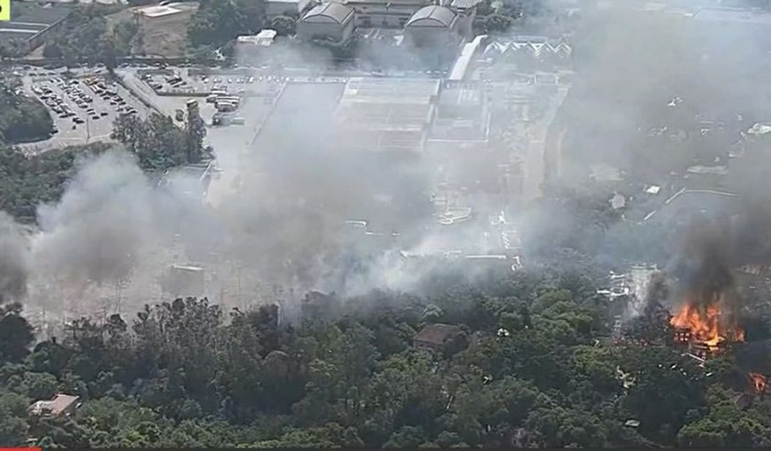 Incêndio atinge cidade cenográfica da próxima novela das 19h da Globo