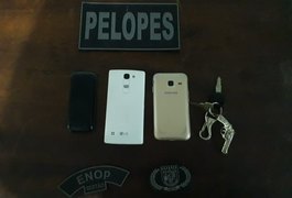 Menores são apreendidos por roubo de celular no bairro Brasília, em Arapiraca