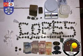 Um é preso e outro apreendido por tráfico de drogas em Piranhas