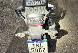 PM recupera motocicleta roubada em matagal na zona rural de Arapiraca