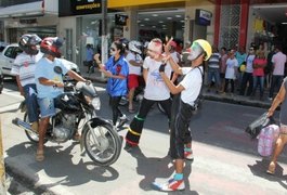 Prefeitura e Estado comemoram o Dia do Motociclista com várias ações no Centro de Arapiraca