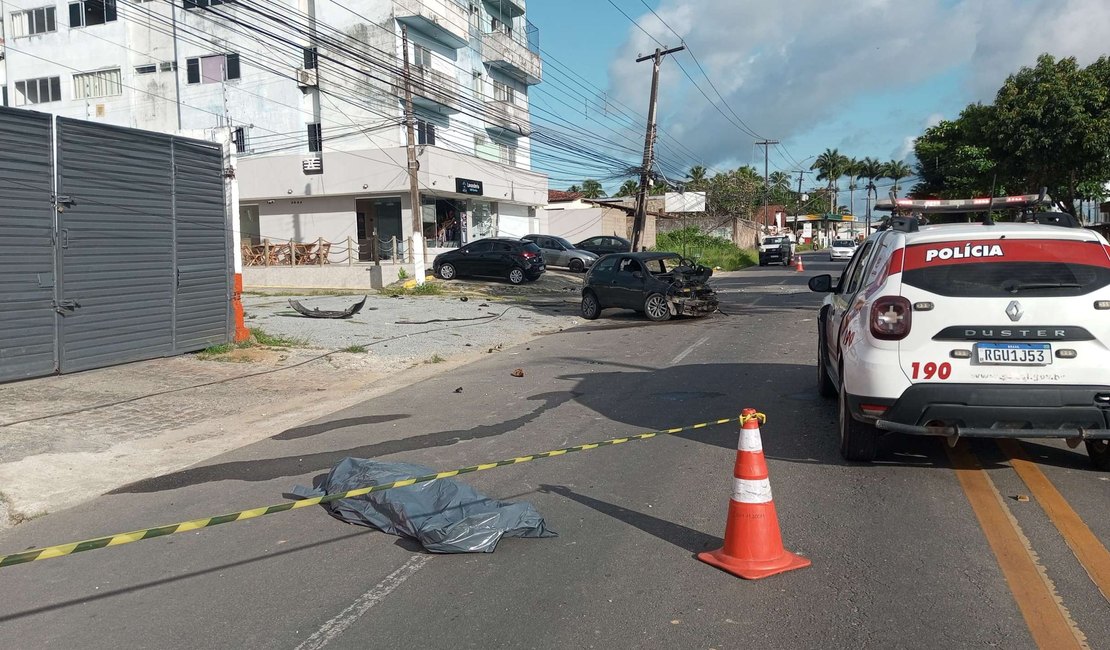 Grave acidente deixa motorista morto, em Maceió