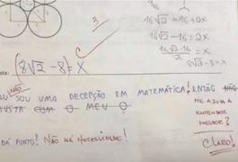 Recadinho fofo de professor de matemática viraliza nas redes sociais: “Me dá um ponto?”