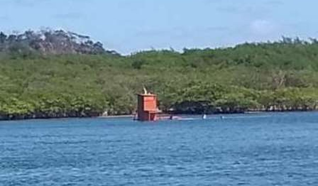 Balsa que fazia travessia entre Porto de Pedras e Japaratinga afunda no Rio Manguaba