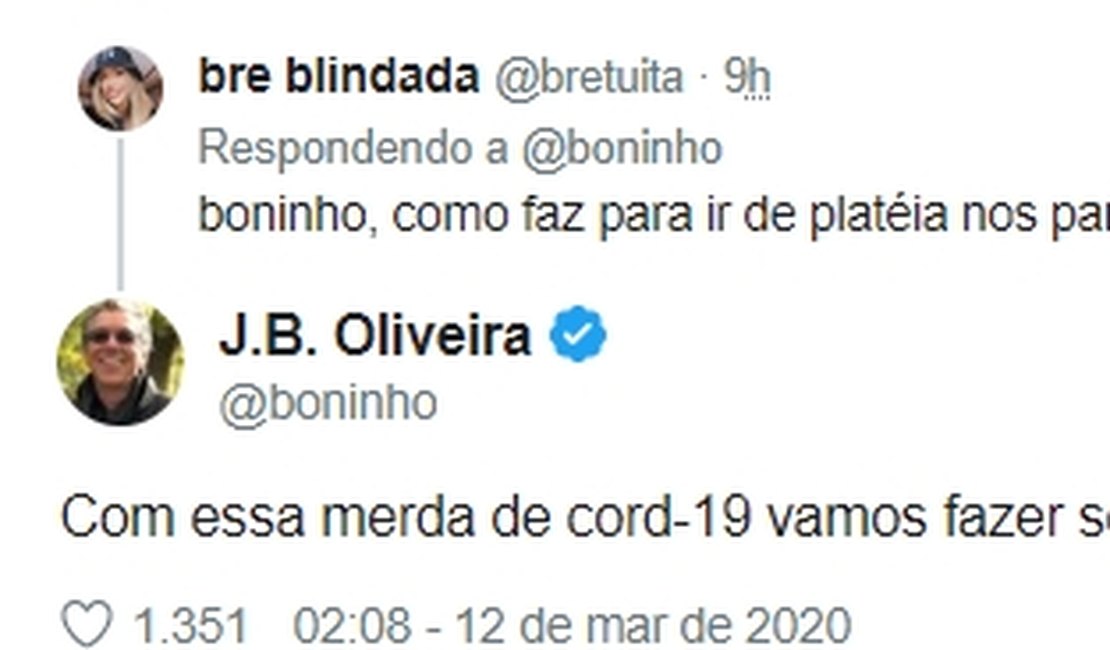 Devido ao coronavírus, Globo retira plateia e figurantes de programas