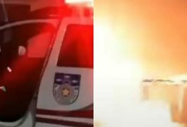 Policiais militares se arriscam em meio a incêndio em casa para salvar morador na Zona da Mata