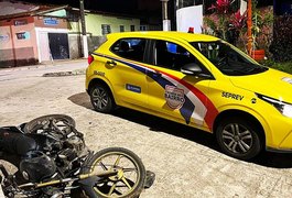 Moto abandonada é apreendida após suposta briga de torcedores organizados, em Maceió