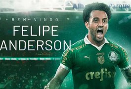 Palmeiras anuncia pré-contrato com Felipe Anderson, da Lazio