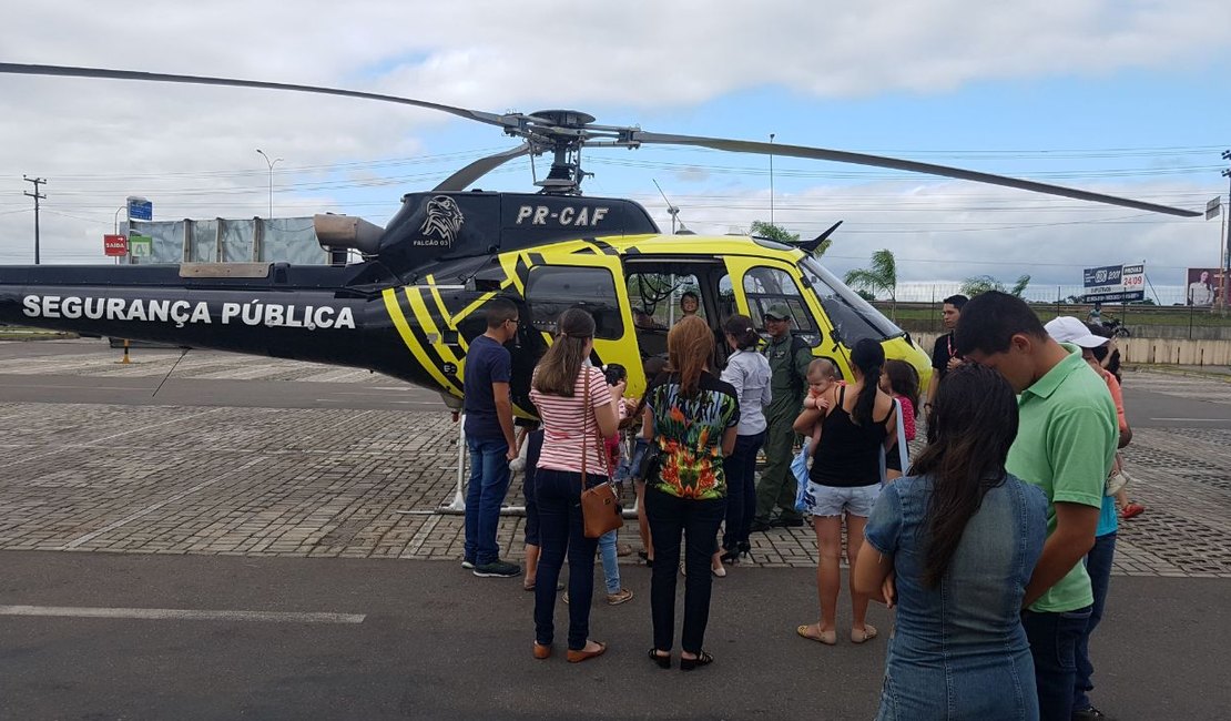 3° BPM realiza exposição no shopping de Arapiraca em comemoração ao seu 35º aniversário