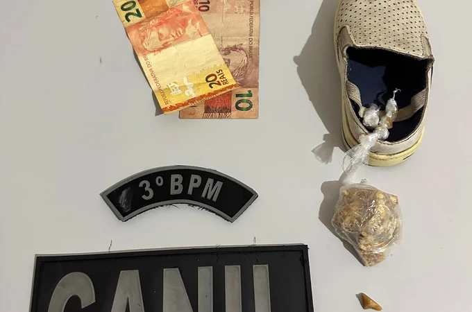 Homem é preso em flagrante por tráfico de drogas durante ação do Canil do 3º BPM em Arapiraca