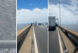 Homem morre ao cair da Ponte Rio-Niterói após batida