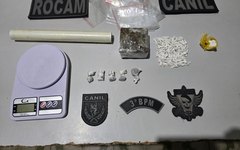 Drogas apreendidas em GIrau do Ponciano