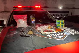 Força Tática do 1º Batalhão apreende grande quantidade de drogas em Maceió