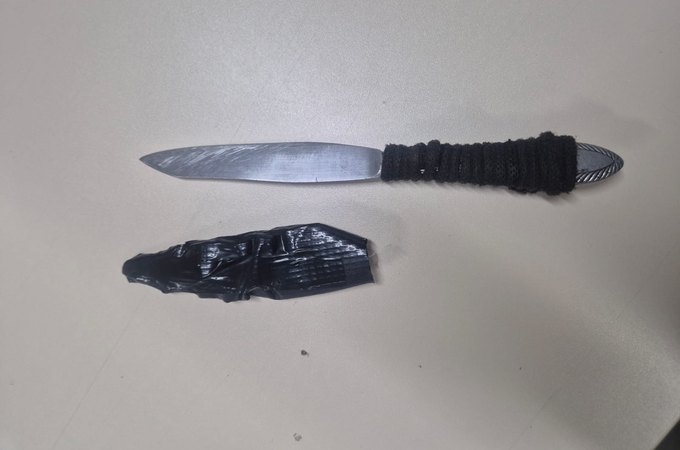 Homem é flagrado com faca e conduzido ao CISP durante patrulhamento em Craíbas