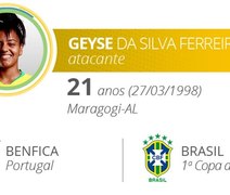 Alagoana Geyse é convocada para a Copa do Mundo feminina na França