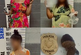 Mulheres são presas tentando entrar em presídio com drogas