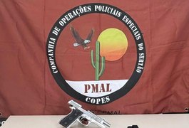 PM prende homem por posse irregular de arma de fogo em Maribondo
