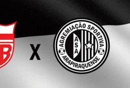 Jogo CRB X ASA pela 10ª rodada é transferido para 11 de agosto