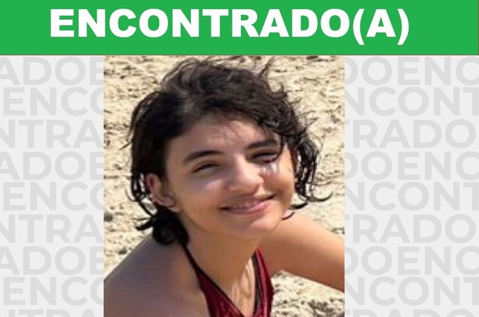 Adolescente que estava desaparecida é encontrada e família agradece apoio