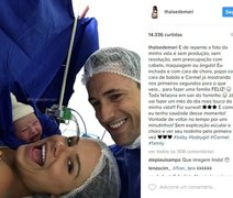 Mãe explica selfie com 'recém-nascida sorridente': 'Ela não estava berrando'