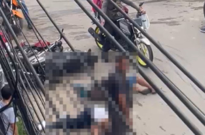 Vídeo mostra batida entre motos que deixou duas pessoas feridas em Palmeira dos Índios