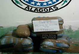 Polícia apreende 35 Kg de maconha que seria entregue em Arapiraca