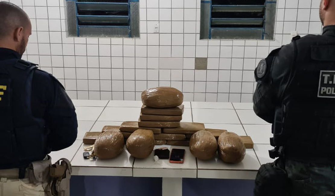Ação policial prende dois e apreende droga no interior de Alagoas
