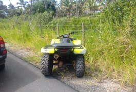Mulher fica ferida após capotar e cair em ribanceira com quadriciclo em município de Alagoas