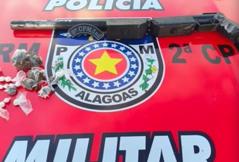 Polícia Militar prende suspeito por tráfico de drogas e apreende arma de fogo no bairro da Pescaria