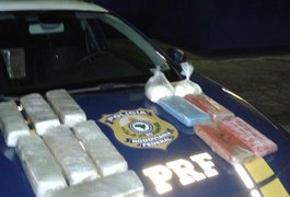 Durante atendimento de acidente, PRF apreende drogas e materiais sem notas fiscais