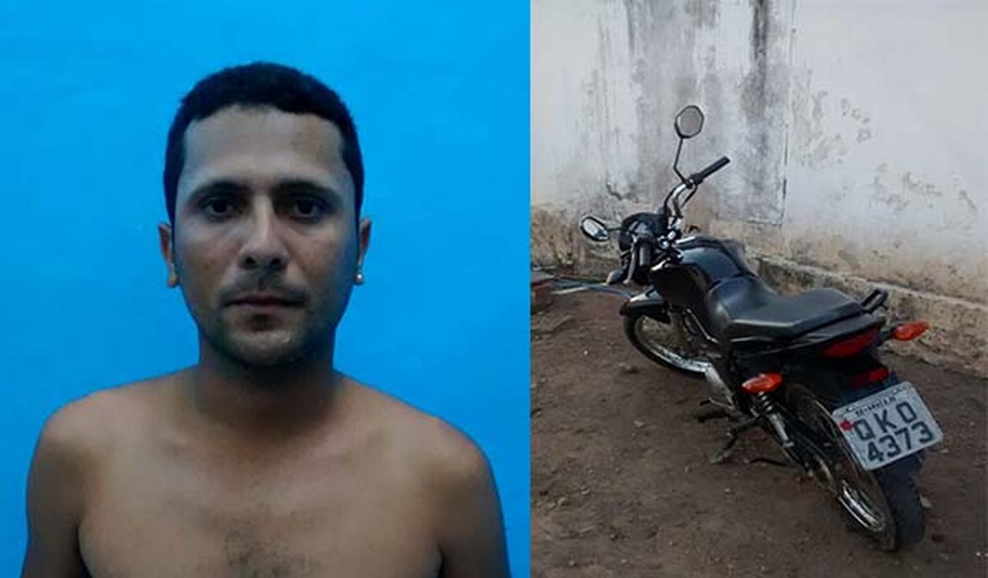 Polícia Civil prende homem com moto roubada no interior alagoano