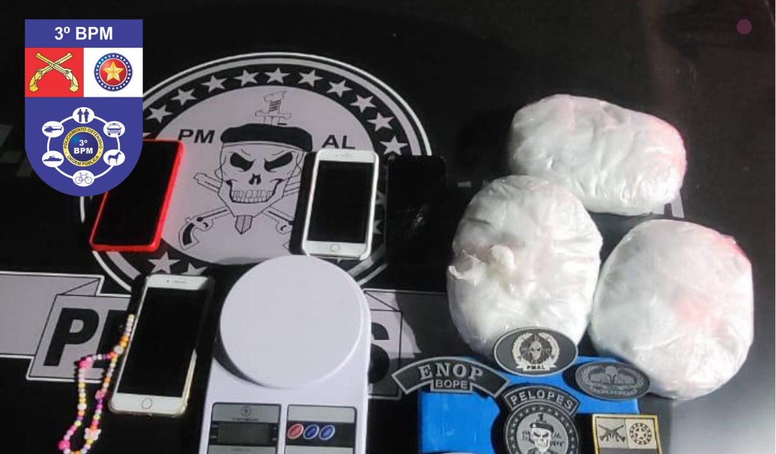 Ao atender denúncia de abandono de incapaz, polícia flagra drogas em residência em Arapiraca