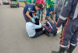 Motociclista é atingido por picape enquanto fazia retorno na AL-220, em Arapiraca