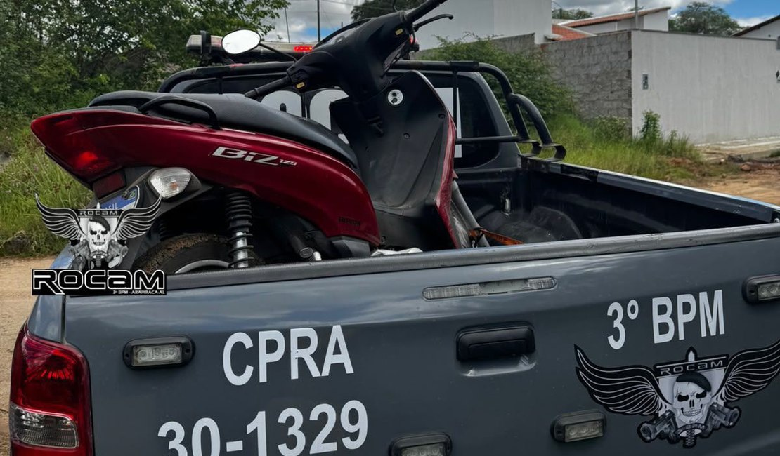 ROCAM recupera motocicleta com registro de roubo em Arapiraca