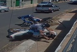 Vídeo. Homem morre após não conseguir frear em cruzamento e colidir contra muro, em Campo Grande